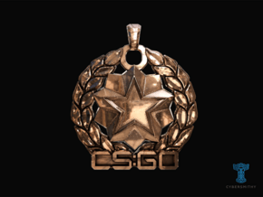 CS:GO - Distinguished Master Guardian Pendant in Polished Bronze