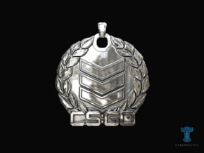CS:GO - Silver 3 Pendant in Polished Silver