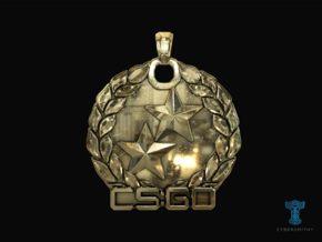 CS:GO - Gold Nova 2 Pendant in Polished Brass