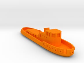 005A 1/350 Tug boat in Orange Smooth Versatile Plastic