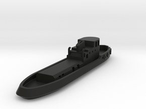 005B 1/350 Tug Boat in Black Smooth Versatile Plastic