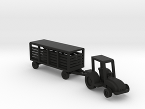 007A 1/144 Tractor & Trailer  in Black Smooth Versatile Plastic