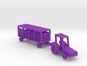 007A 1/144 Tractor & Trailer  in Purple Smooth Versatile Plastic