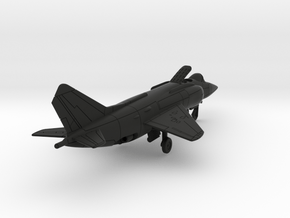 010E Yak-38 1/200 Unfolded Wing in Black Smooth PA12