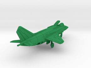 010E Yak-38 1/200 Unfolded Wing in Green Smooth Versatile Plastic