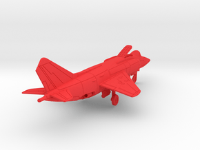 010E Yak-38 1/200 Unfolded Wing in Red Smooth Versatile Plastic