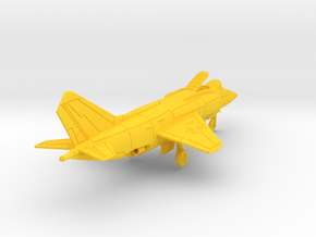010E Yak-38 1/200 Unfolded Wing in Yellow Smooth Versatile Plastic