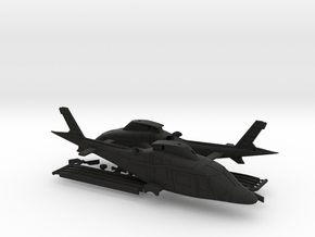 011B Agusta A109 Pair 1/144 in Black Premium Versatile Plastic