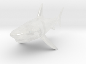 Hunter Shark in Clear Ultra Fine Detail Plastic