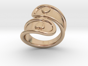 San Valentino Ring 16 - Italian Size 16 in 14k Rose Gold Plated Brass