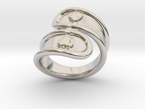 San Valentino Ring 16 - Italian Size 16 in Rhodium Plated Brass