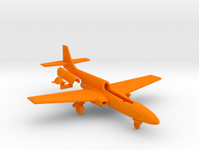 017B PZL TS-11 Iskra on the Ground - 1/144 in Orange Smooth Versatile Plastic