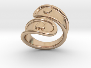 San Valentino Ring 17 - Italian Size 17 in 14k Rose Gold Plated Brass
