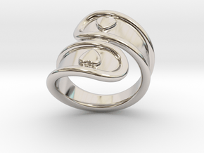 San Valentino Ring 17 - Italian Size 17 in Rhodium Plated Brass