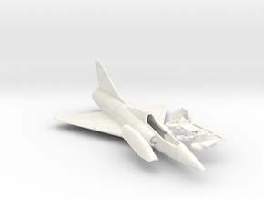020A Mirage IIID - 1/144  in White Smooth Versatile Plastic