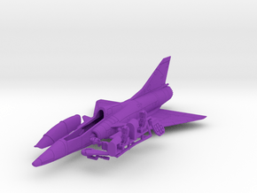 020B Mirage IIID with Canards and Cockpit 1/144 in Purple Smooth Versatile Plastic