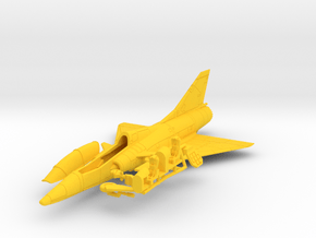 020B Mirage IIID with Canards and Cockpit 1/144 in Yellow Smooth Versatile Plastic