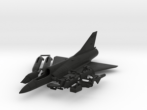 020D Mirage IIIEA 1/144 with Tanks and R530 in Black Natural Versatile Plastic