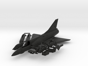020E Mirage IIIEBR 1/144 with Tanks and R530 in Black Natural Versatile Plastic