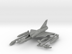 020M Mirage IIIO Kit 1/200 with tanks in Gray PA12 Glass Beads