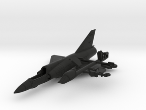020N Mirage IIIO Kit 1/200  in Black Natural Versatile Plastic