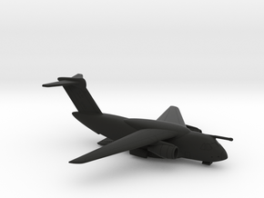022F KC-390 1/350 WITH OPEN RAMP in Black Smooth Versatile Plastic