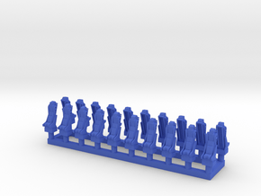 025A Martin Baker Seat 1/144 - set of 20 in Blue Smooth Versatile Plastic