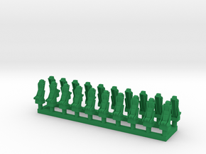 025A Martin Baker Seat 1/144 - set of 20 in Green Smooth Versatile Plastic