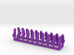 025A Martin Baker Seat 1/144 - set of 20 in Purple Smooth Versatile Plastic