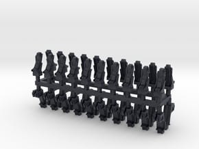 025C Russian and American Seats 1/144 - 20 of each in Black PA12