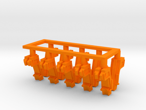025F Martin-Baker Seats - 1/100 - set of 10 in Orange Smooth Versatile Plastic
