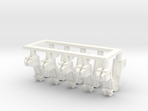 025F Martin-Baker Seats - 1/100 - set of 10 in White Smooth Versatile Plastic