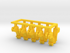 025F Martin-Baker Seats - 1/100 - set of 10 in Yellow Smooth Versatile Plastic