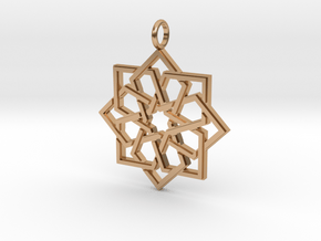 Islamic Star Knot in Polished Bronze