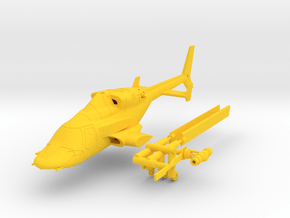 030A Modified Bell 222 1/144 in Yellow Smooth Versatile Plastic