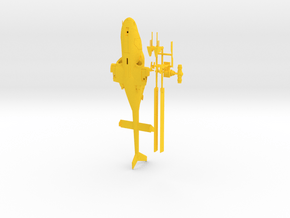 030E Modified Bell 222 1/72 in Yellow Smooth Versatile Plastic