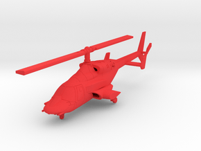 030F Bell 222 Modified 1/200 in Red Smooth Versatile Plastic