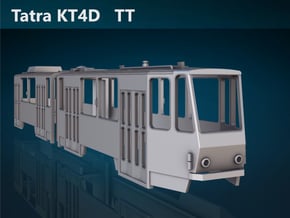 Tatra KT4D TT [body] in Gray Fine Detail Plastic