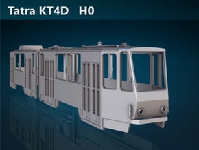 Tatra KT4D H0 [body] in Tan Fine Detail Plastic