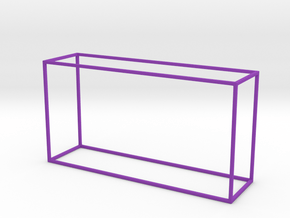 Miniature Tray Top Console Table Frame in Purple Smooth Versatile Plastic
