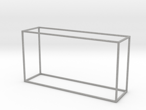 Miniature Tray Top Console Table Frame in Aluminum