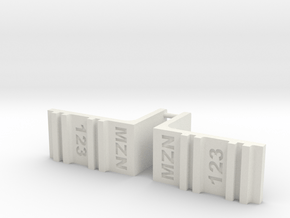 Kyosho Mini-Z Lambo Murcielago MZN123 body clips in White Natural Versatile Plastic