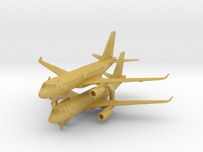 A318 & A319 in Tan Fine Detail Plastic: 1:700