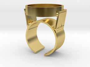 Lantern Ring Body - 195mm in Polished Brass