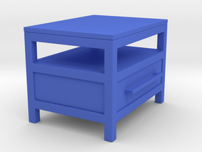 Miniature Industrial Single Drawer Nightstand Fix in Blue Smooth Versatile Plastic