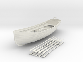 1/32 DKM 7.5m Boat Set in White Natural Versatile Plastic