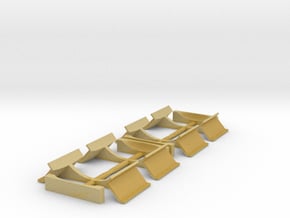 2x TT/3mm Tank Wing Plate Sets in Tan Fine Detail Plastic