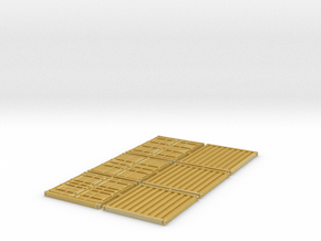 ISO Container End Panels in Tan Fine Detail Plastic: 1:120 - TT