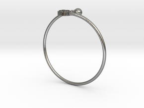 Bese Saka Bypass Bracelet in Natural Silver: Large