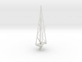 1/100 IJN Yamato Crane Tower in White Natural Versatile Plastic